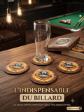dessous de verre en bois